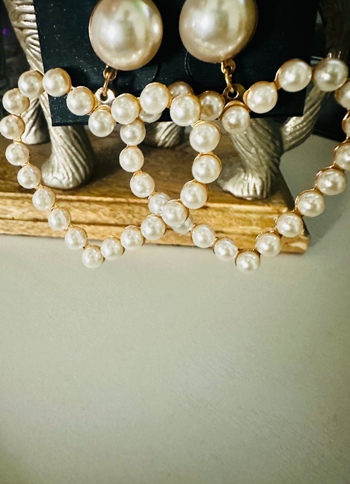 Pearl Elegance Hoop Earrings