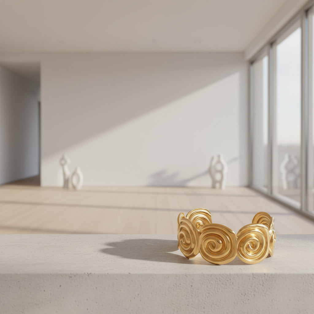 Geometric Twist Bracelet.