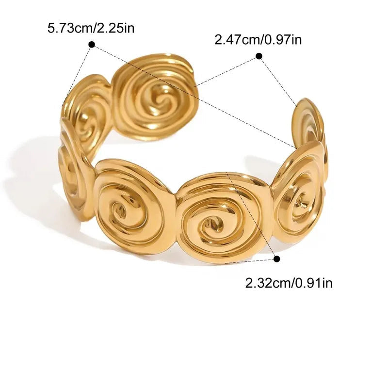 Geometric Twist Bracelet.
